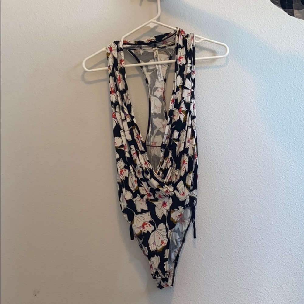Free People Floral Bodysuit